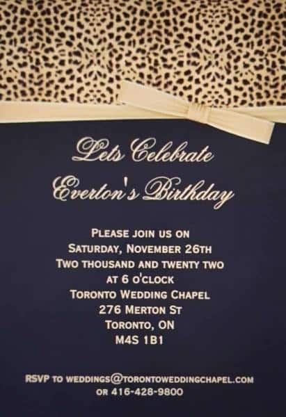 Toronto Birthday Party