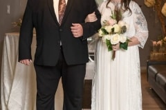 Bride down the aisle